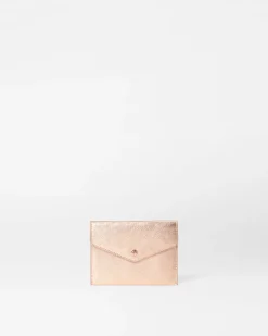 MZ Wallace Accessories|Greta RoseGoldMetallicLeather