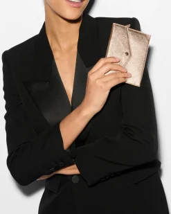 MZ Wallace Accessories|Greta RoseGoldMetallicLeather