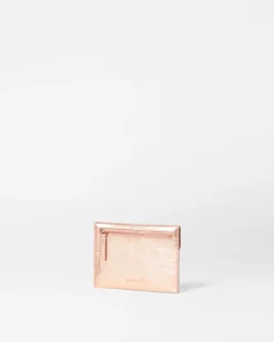 MZ Wallace Accessories|Greta RoseGoldMetallicLeather