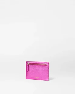 MZ Wallace Accessories|Greta HotPinkMetallicLeather