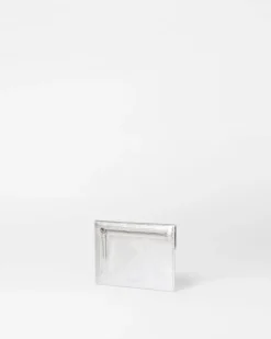 MZ Wallace Accessories|Greta SilverMetallicLeather