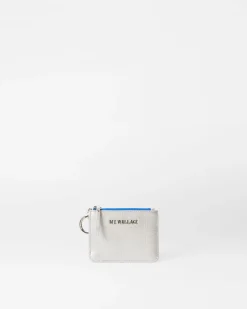 MZ Wallace Accessories|MZW Exclusives|ID Card Case SilverMetallic