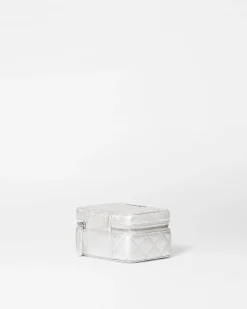 MZ Wallace Accessories|Jewelry Box SilverMetallicLeather