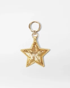 MZ Wallace Accessories|MZW Exclusives|Key Charm LightGoldSequin