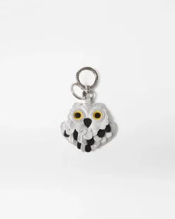 MZ Wallace Accessories|Key Charm SilverMetallicLeather
