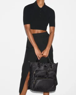 MZ Wallace Chelsea|Totes|Large Chelsea Top Handle Tote Black