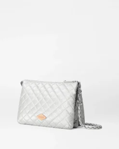 MZ Wallace Crosby|Crossbody|Large Crosby Pippa OysterMetallic