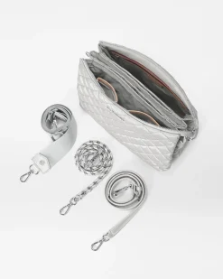 MZ Wallace Crosby|Crossbody|Large Crosby Pippa OysterMetallic