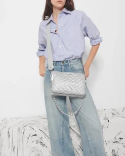 MZ Wallace Crosby|Crossbody|Large Crosby Pippa OysterMetallic