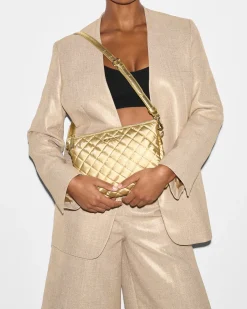MZ Wallace Crosby|Crossbody|Large Crosby Pippa LightGoldPearlMetallic