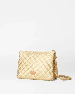MZ Wallace Crosby|Crossbody|Large Crosby Pippa LightGoldPearlMetallic