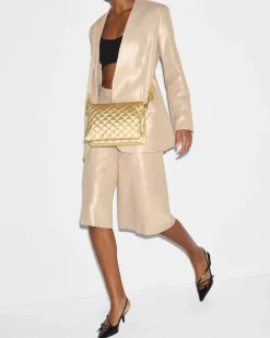 MZ Wallace Crosby|Crossbody|Large Crosby Pippa LightGoldPearlMetallic
