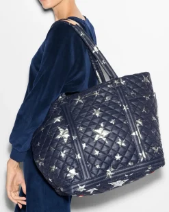 MZ Wallace Metro|Totes|Large Empire Tote DawnWithLargeSilverStar