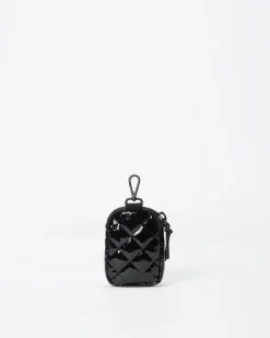 MZ Wallace Accessories|Large Metro Link Pouch BlackLacquer