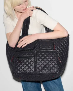 MZ Wallace Metro|Travel|Large Metro Travel Tote Black