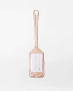 MZ Wallace Accessories|Luggage Tag RoseGoldMetallicLeather