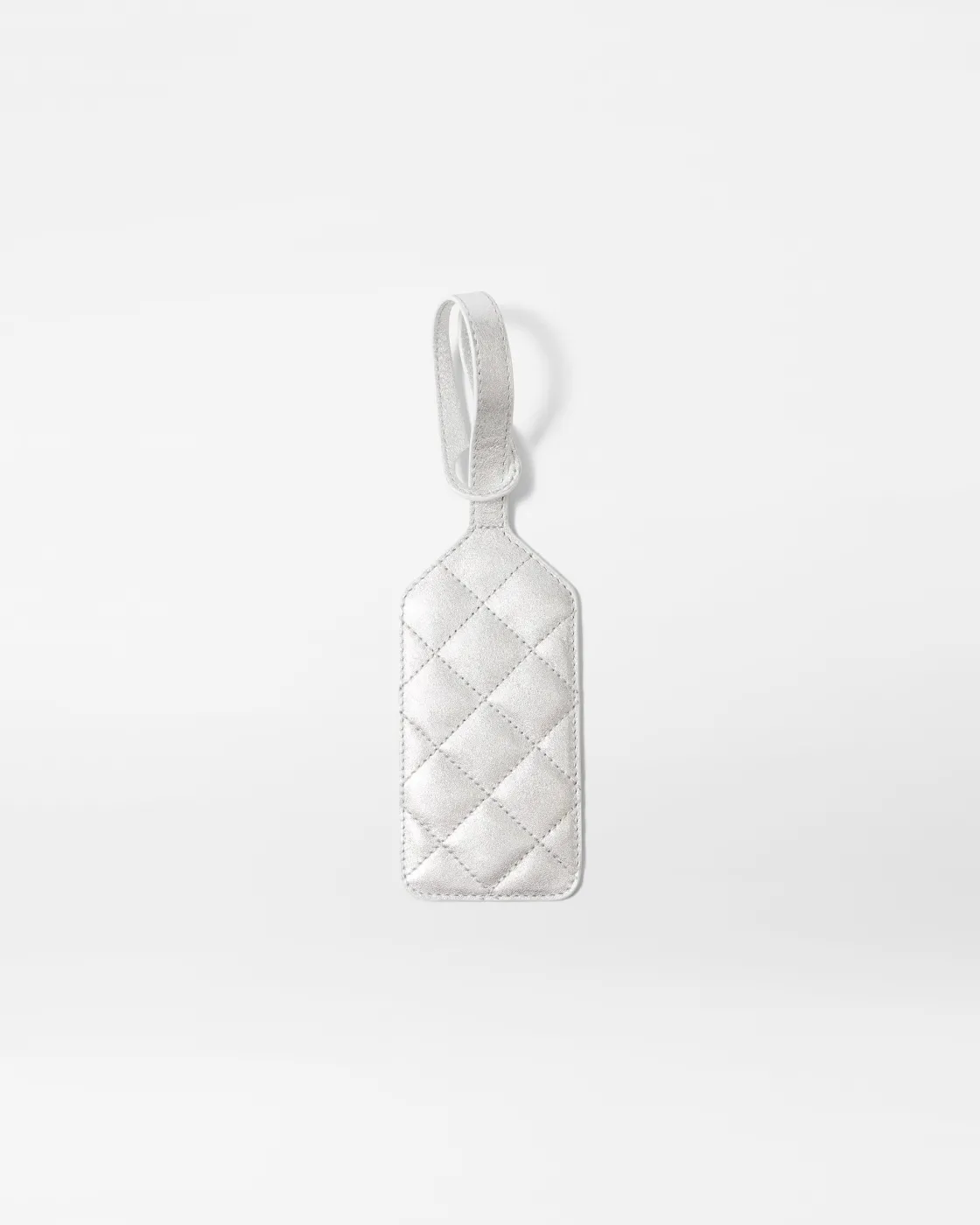 MZ Wallace Accessories|Luggage Tag SilverMetallicLeather