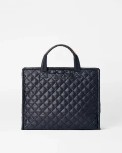 MZ Wallace Metro|Work|Medium Box Tote Black