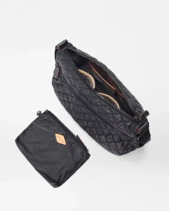 MZ Wallace Metro|Crossbody|Medium Metro Roxy Black