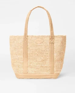 MZ Wallace Raffia|Travel|Medium Raffia Tote Raffia/Camel