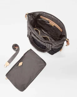 MZ Wallace Metro|Shoulders|Medium Sutton Deluxe Black/MagnetColorBlock