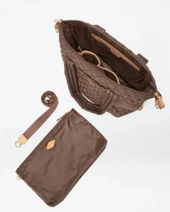 MZ Wallace Metro|Shoulders|Medium Sutton Deluxe WalnutRec