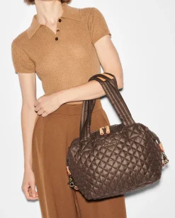 MZ Wallace Metro|Shoulders|Medium Sutton Deluxe WalnutRec