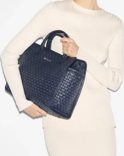 MZ Wallace Work|Totes|Medium Woven Box Tote Dawn