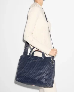 MZ Wallace Work|Totes|Medium Woven Box Tote Dawn