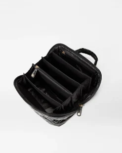MZ Wallace Metro|Travel|Metro Accordion Cosmetic BlackLacquer