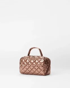 MZ Wallace Metro|Accessories|Metro Accordion Cosmetic CopperMetallicLacquer