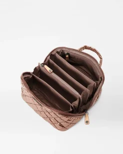 MZ Wallace Metro|Accessories|Metro Accordion Cosmetic CopperMetallicLacquer