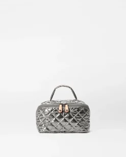 MZ Wallace Metro|Accessories|Metro Accordion Cosmetic PewterMetallic