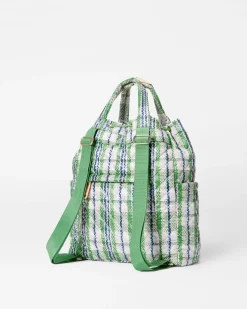 MZ Wallace Metro|Backpacks|Metro Convertible Backpack Plaid