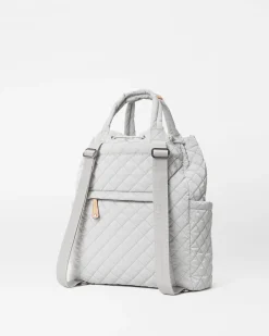 MZ Wallace Metro|Backpacks|Metro Convertible Backpack PebbleLiquid