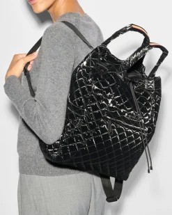 MZ Wallace Metro|Backpacks|Metro Convertible Backpack BlackLiquid