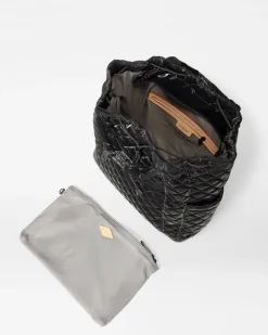 MZ Wallace Metro|Backpacks|Metro Convertible Backpack BlackLiquid