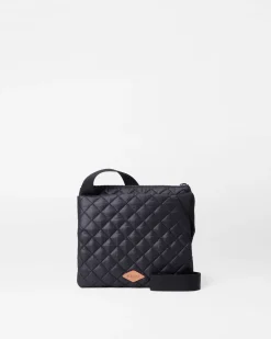 MZ Wallace Metro|Crossbody|Metro Flat Crossbody BlackRec