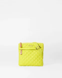 MZ Wallace Metro|Crossbody|Metro Flat Crossbody AcidYellowRec