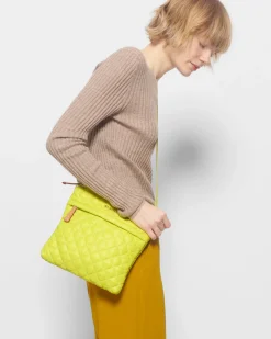 MZ Wallace Metro|Crossbody|Metro Flat Crossbody AcidYellowRec