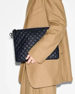 MZ Wallace Metro|Accessories|Metro Pouch BlackRec