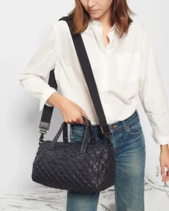 MZ Wallace Metro|Metro Satchel BlackRec
