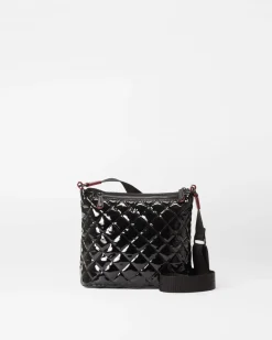 MZ Wallace Metro|Crossbody|Metro Scout Deluxe BlackLacquer