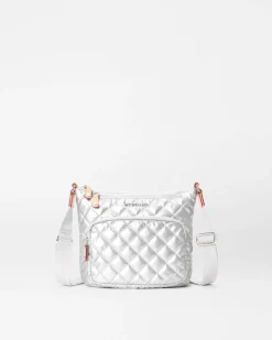 MZ Wallace Crossbody|Metro|Metro Scout Deluxe MatteSilver