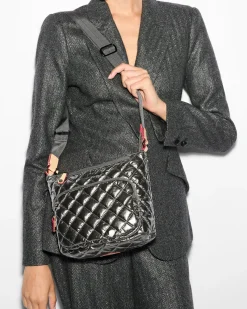 MZ Wallace Metro|Crossbody|Metro Scout Deluxe PewterMetallic