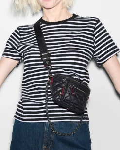 MZ Wallace Crosby|Belt Bags & Slings|Micro Crosby Sling Black