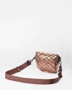 MZ Wallace Crosby|Belt Bags & Slings|Micro Crosby Sling CopperMetallicLacquer