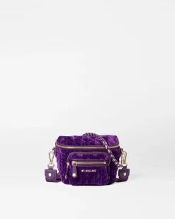 MZ Wallace Crosby|Belt Bags & Slings|Micro Crosby Sling VelvetAmethyst