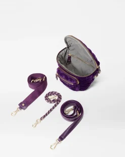 MZ Wallace Crosby|Belt Bags & Slings|Micro Crosby Sling VelvetAmethyst