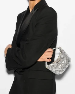 MZ Wallace Crossbody|Metro|Micro Hobo IceMultiSequin
